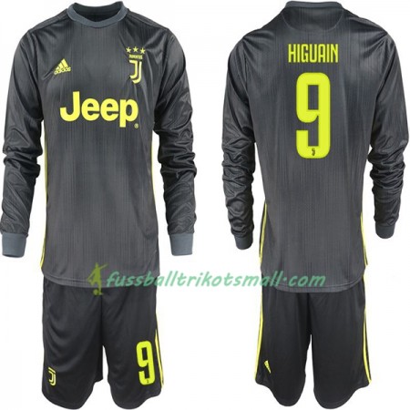 Fußballtrikots Juventus Turin Gonzalo Higuain 9 Kinder 2018-2019 Langarm Ausweichtrikot kaufen